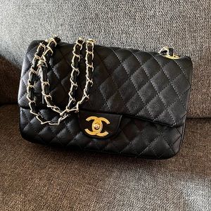 Original Chanel leather classic handbag